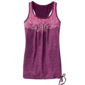 Athleta Tinker Tank Top Paisley Purple Berry